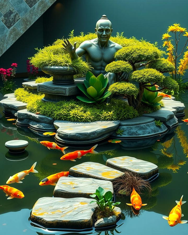 Pond with Island Features