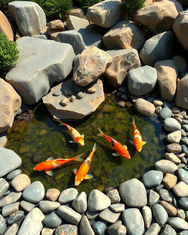 Pond with Rock Gardens