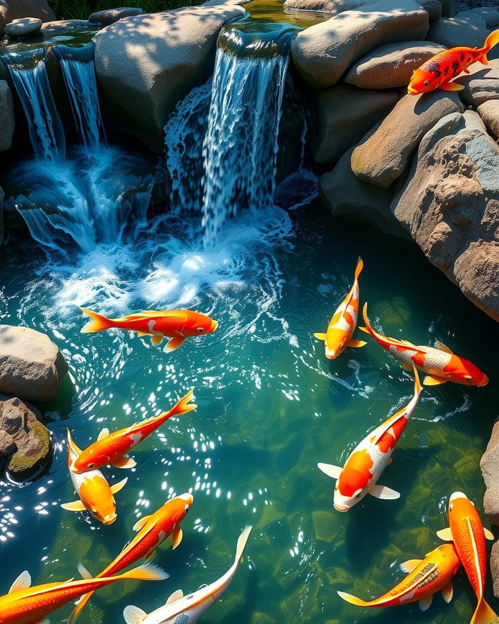 Pond with Waterfalls