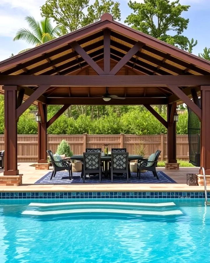 Poolside Dining Gazebo