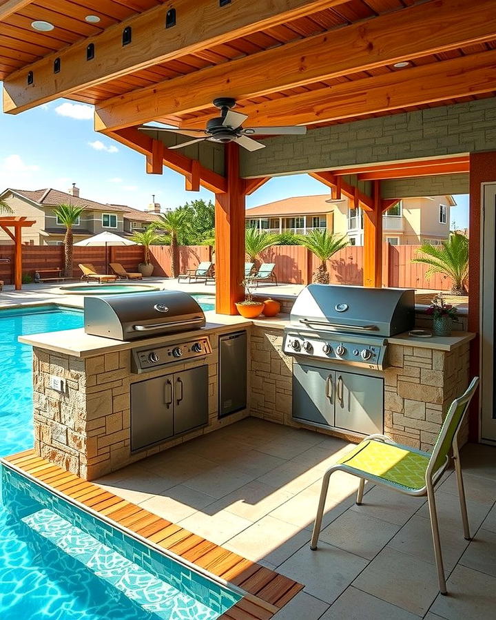 Poolside Grill Station