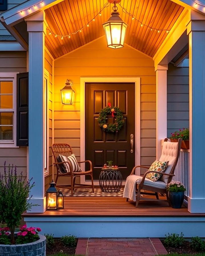 Porch with Lighting for Evening Ambiance