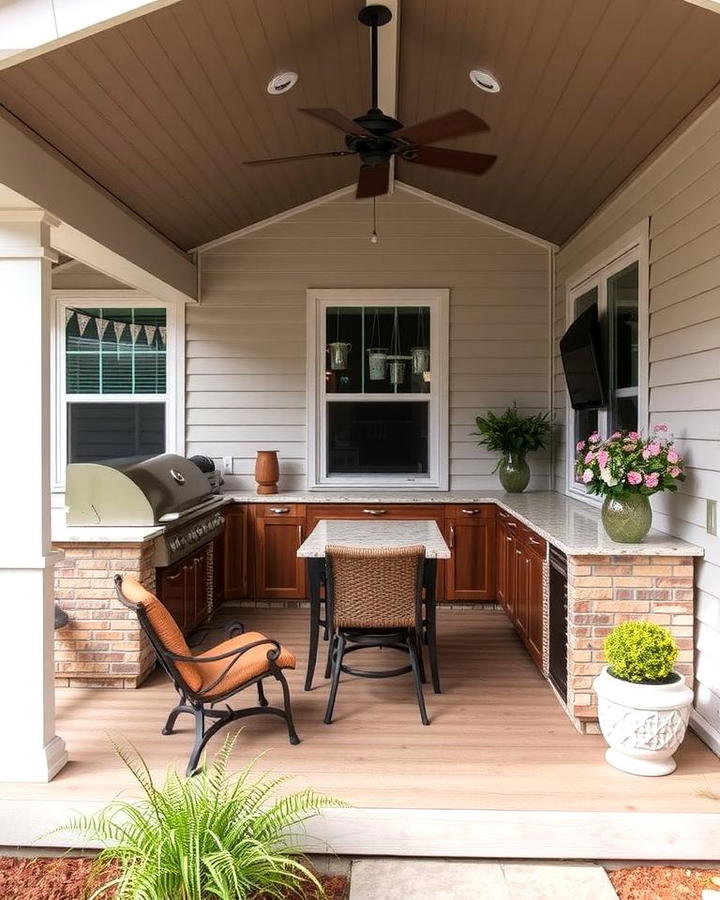 Porch with Outdoor Kitchen for Entertaining