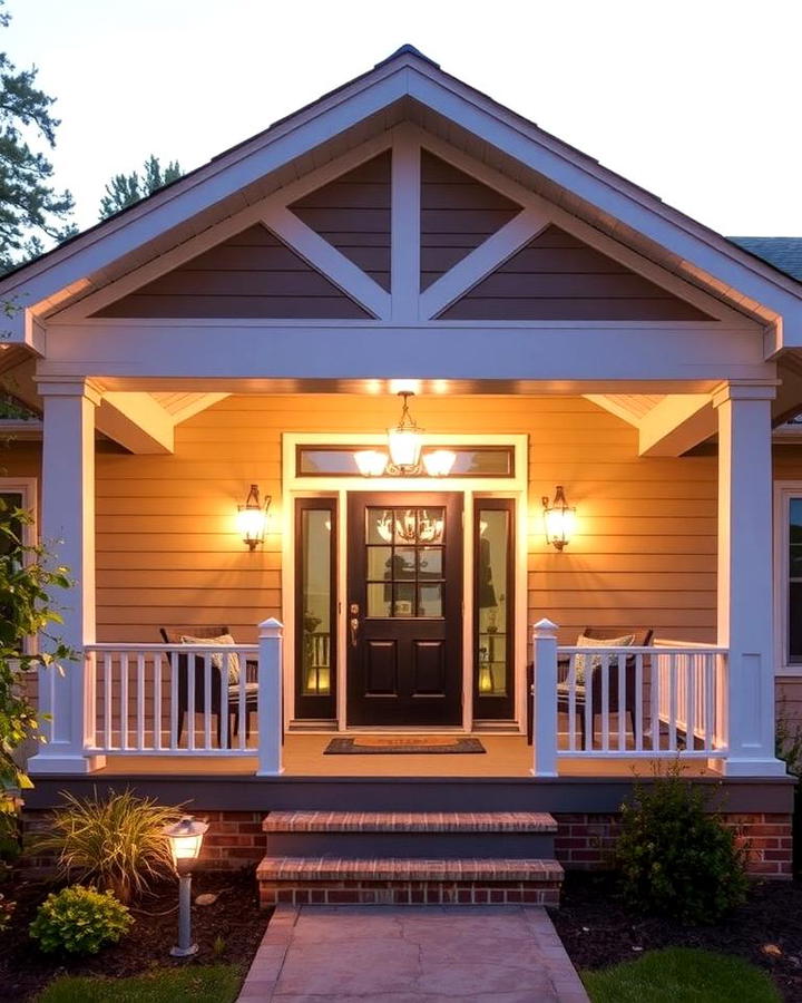 Porch with Solar Lighting