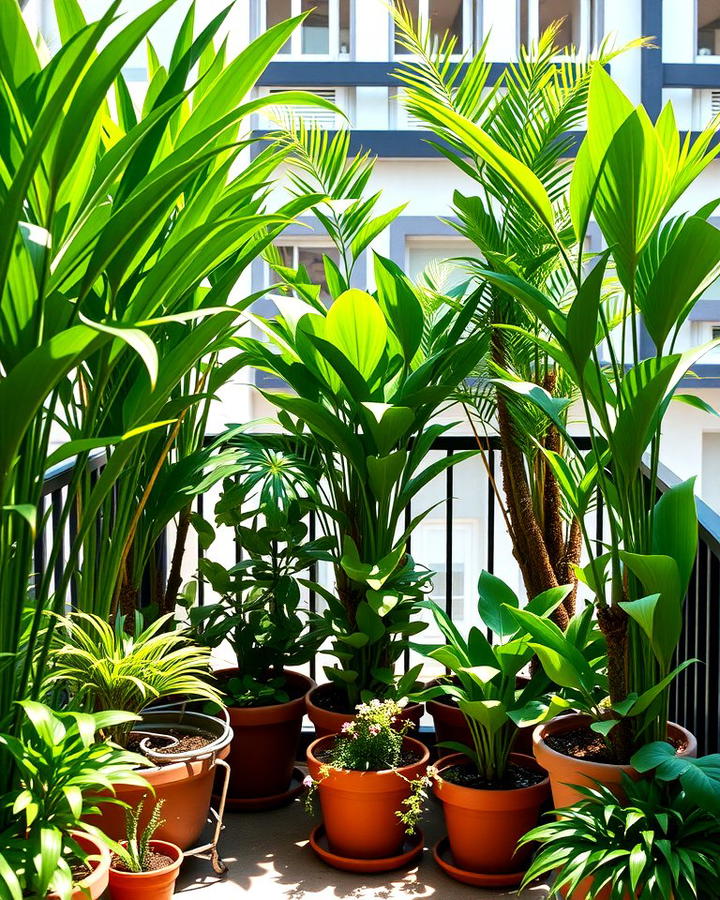 Potted Plants as a Living Shade