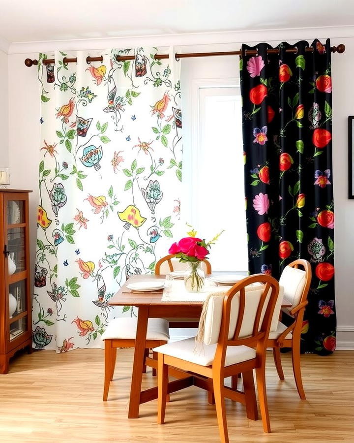 Printed Curtains for a Touch of Whimsy