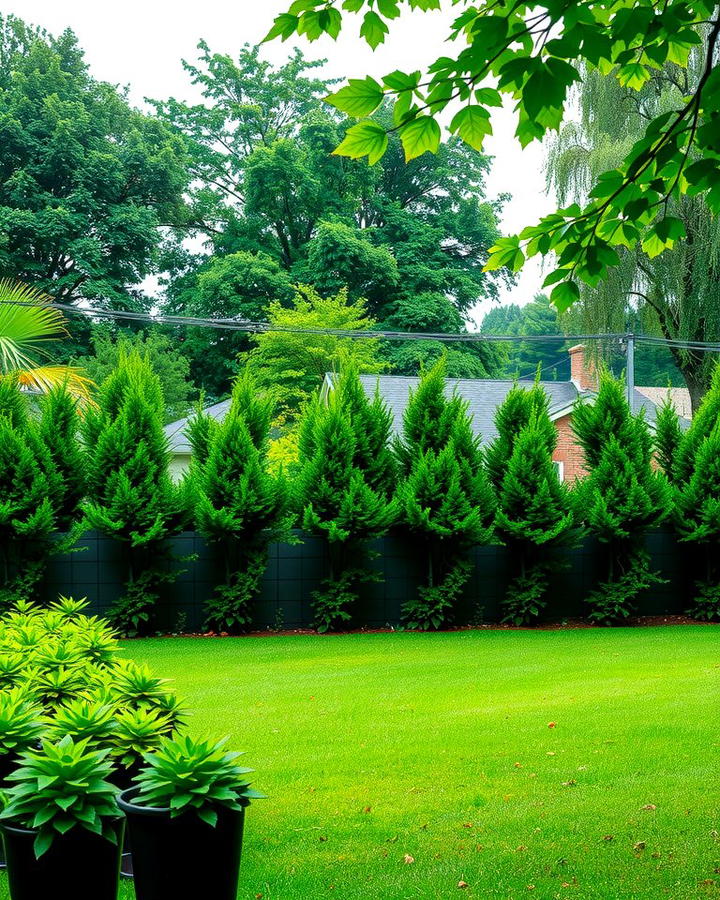 Privacy Hedge Fence