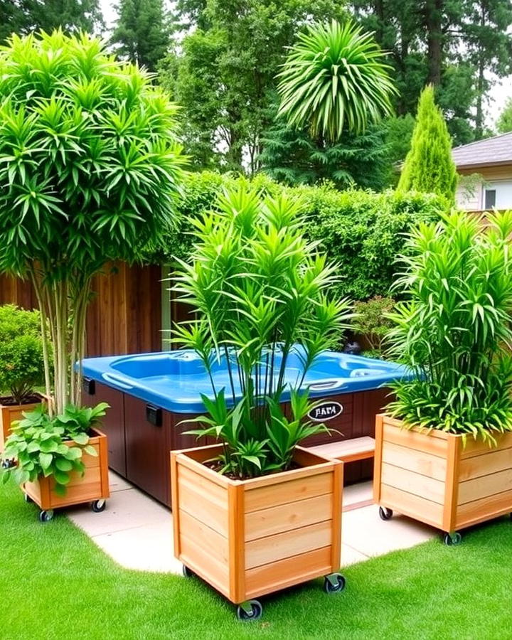 Privacy Planters for a Green Barrier