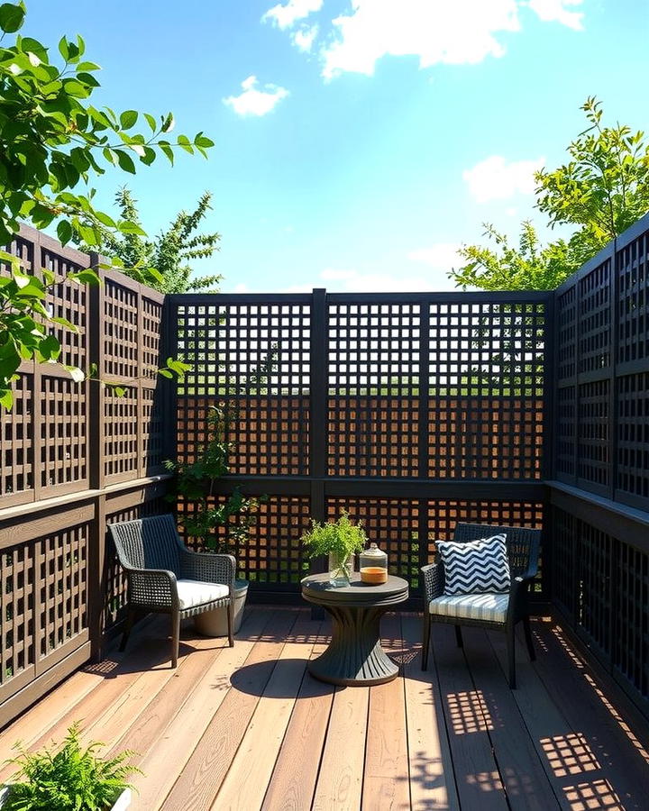 Privacy Screen Lattice Panels