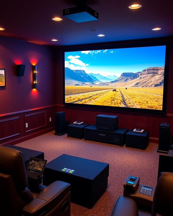 Projector and Screen Setup for Big Screen Experience