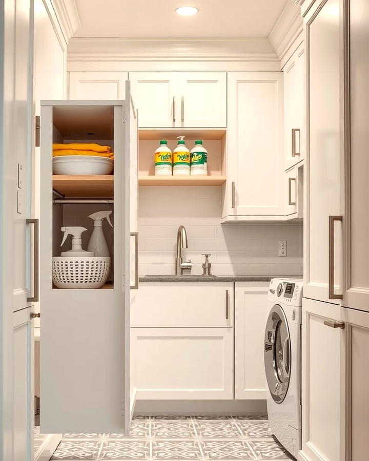 Pull Out Cabinets for Hidden Storage 2