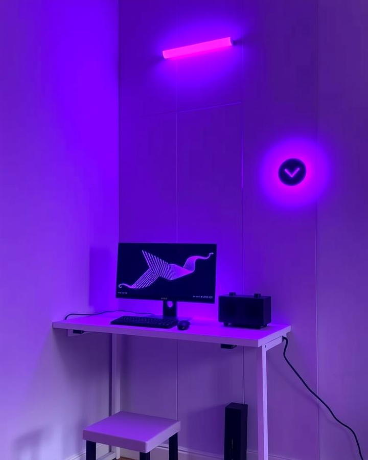 Purple Ambient Wall Lights