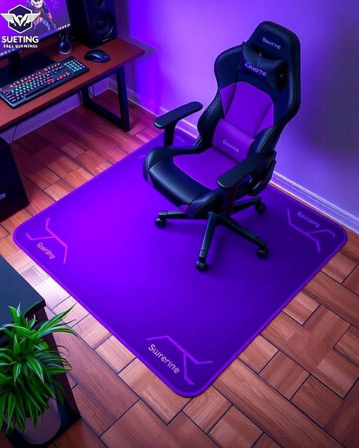 Purple Gaming Chair Mat