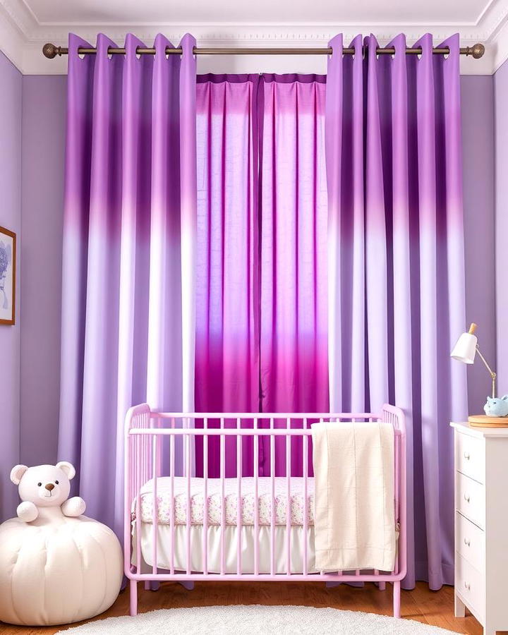 Purple Ombre Curtains for a Stylish Touch