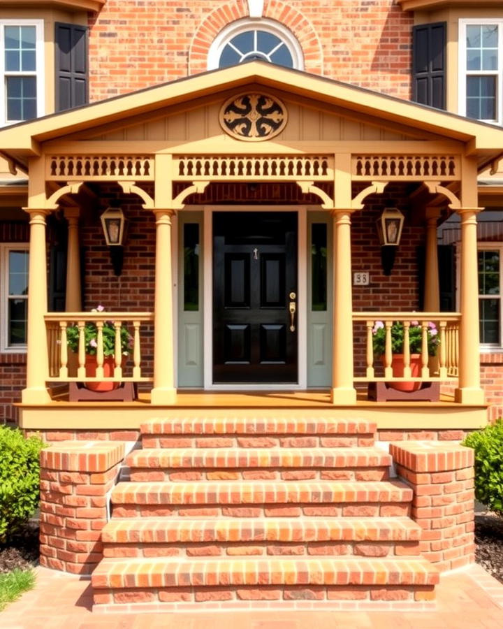 Raised Brick Porch Design