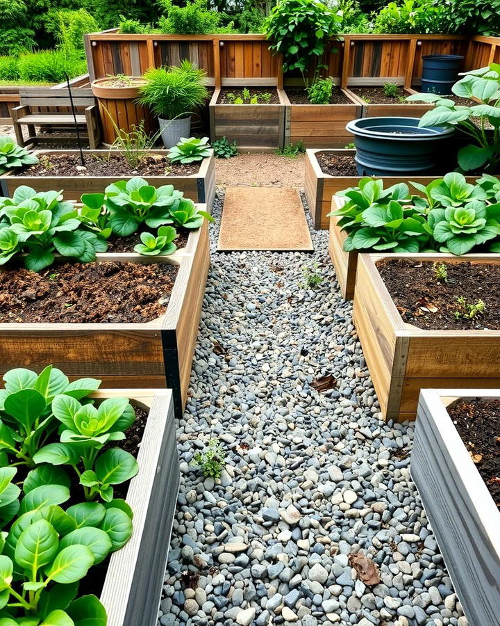 Raised Gravel Beds for Vegetables