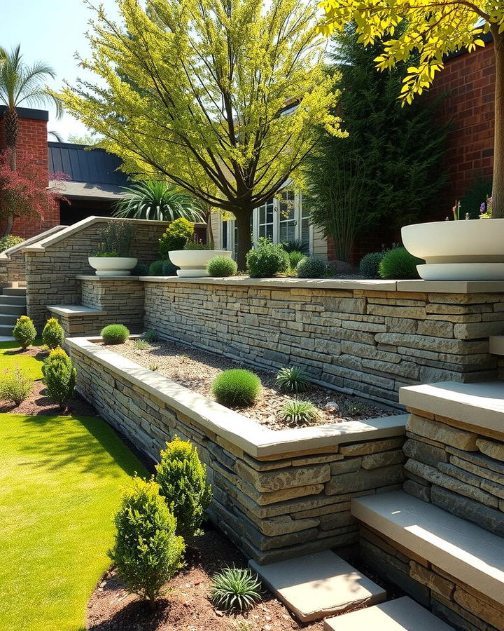 Raised Stone Borders for Elegance