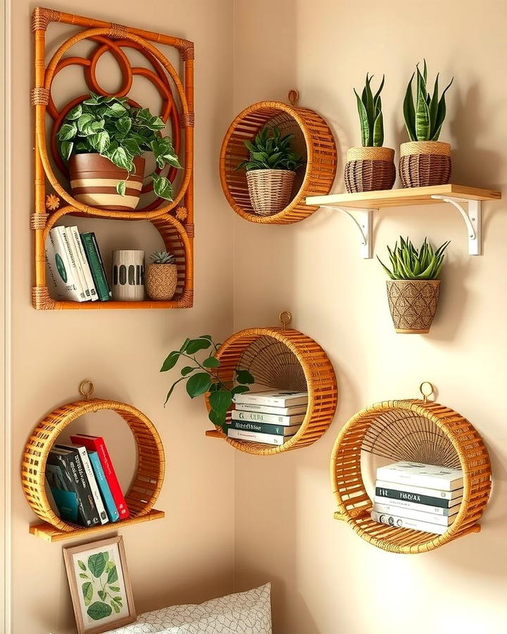 Rattan Wall Shelves