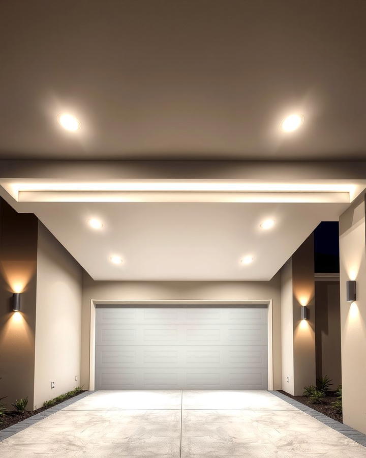 Recessed Lighting for Garage Overhangs