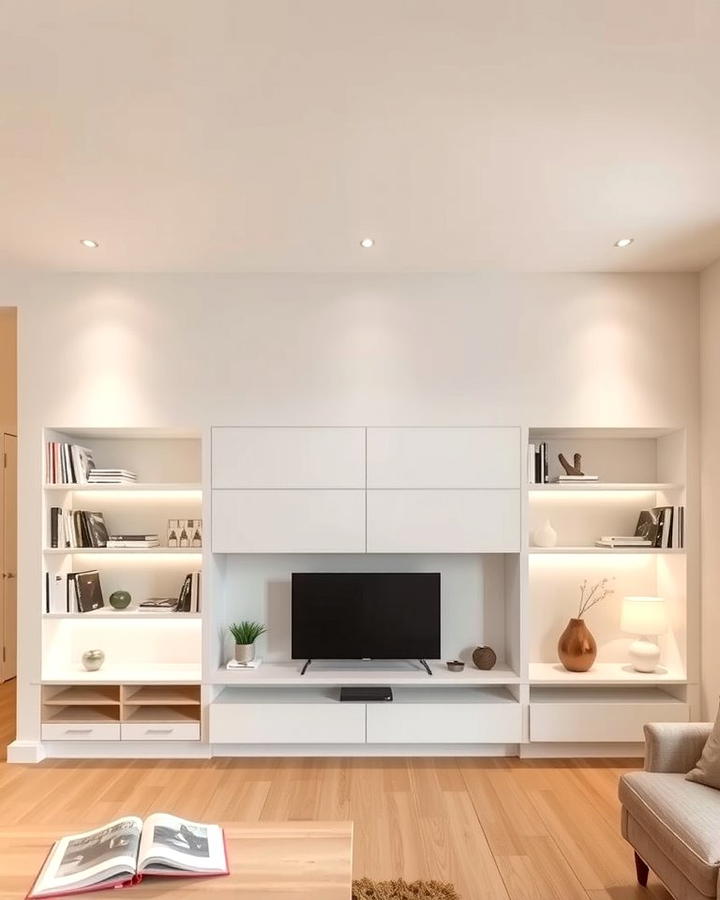 Recessed Shelving for a Clean Look