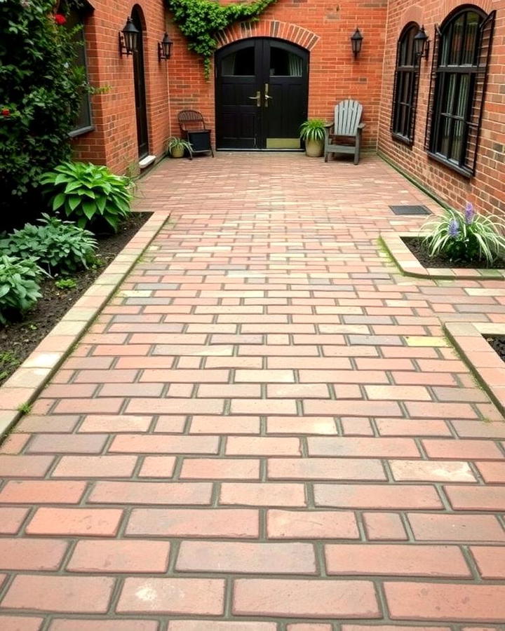 Reclaimed Brick Walkway