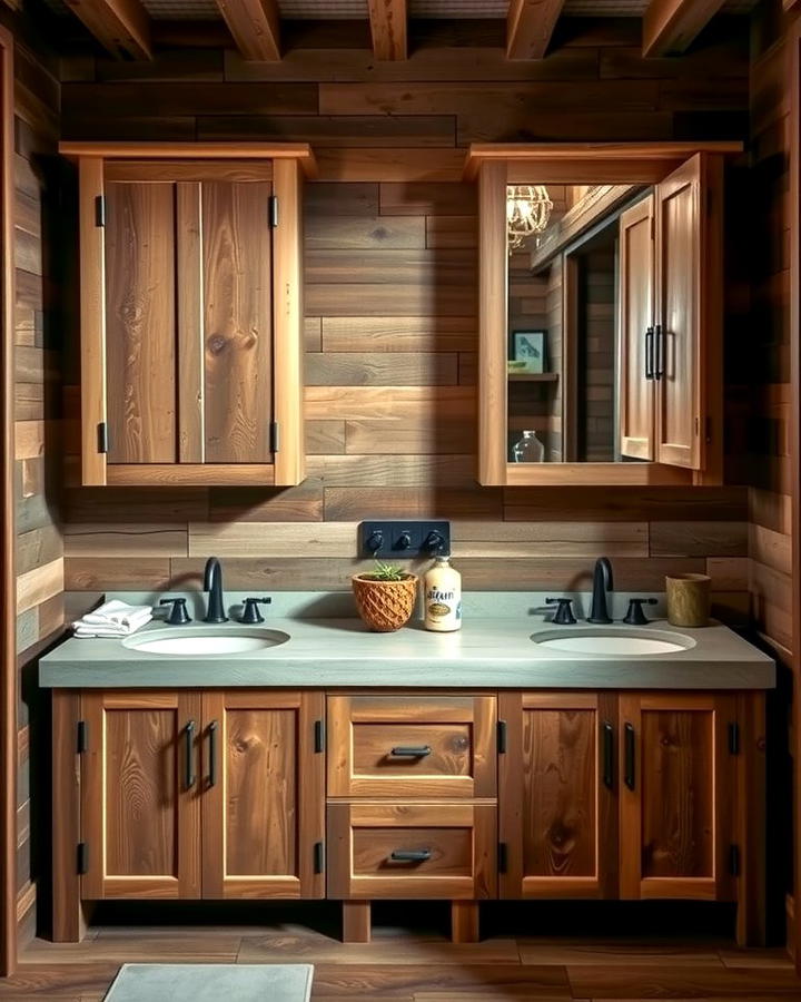 Reclaimed Wood Cabinets for Sustainability