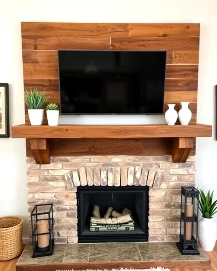 Reclaimed Wood Mantel