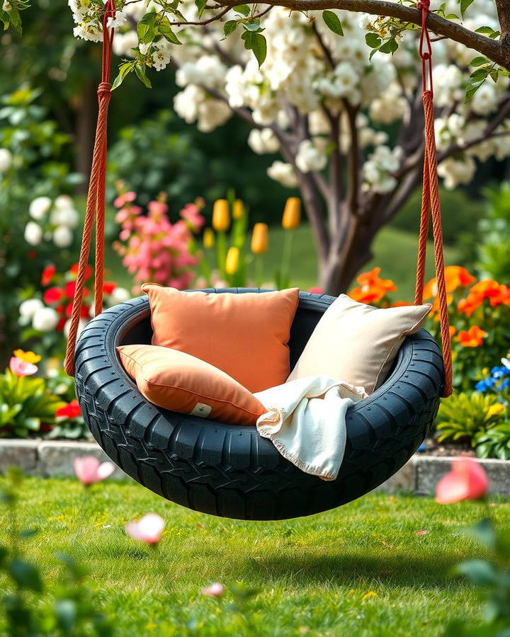 Reclining Tire Swing