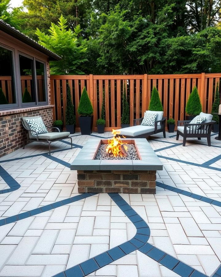 Rectangular Brick Fire Pit