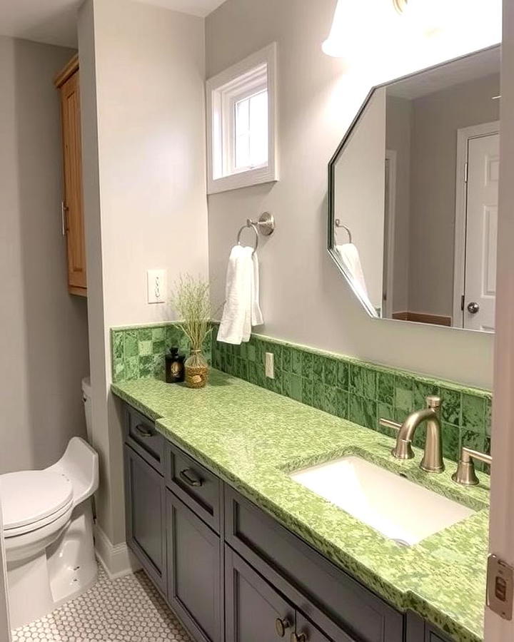 Recycled Glass Green Countertops