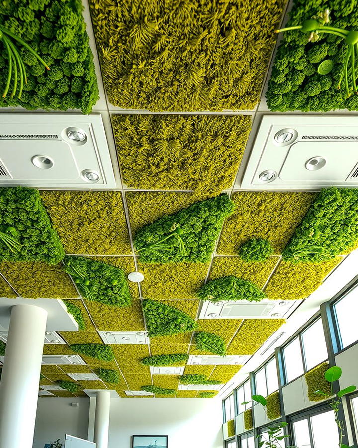 Recycled Green Ceiling Tiles