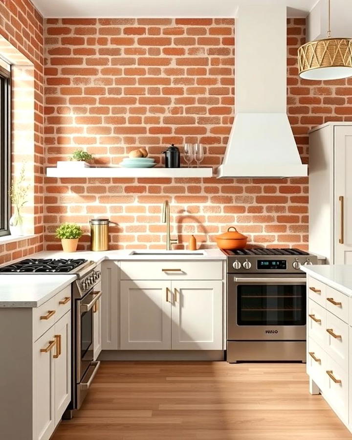 Red Brick Combined with Neutral Tones