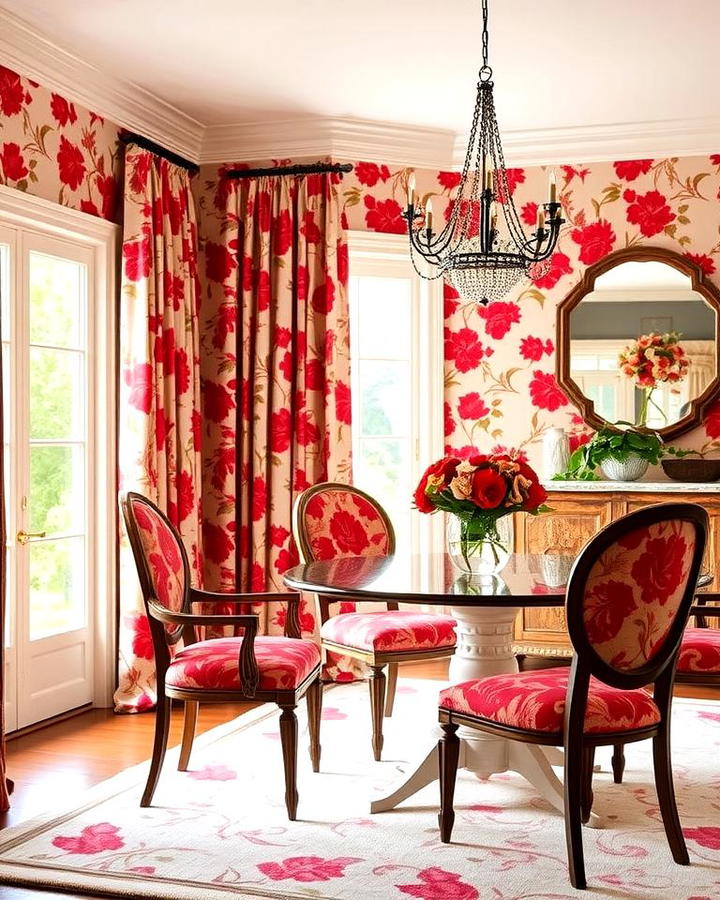 Red Floral Patterns