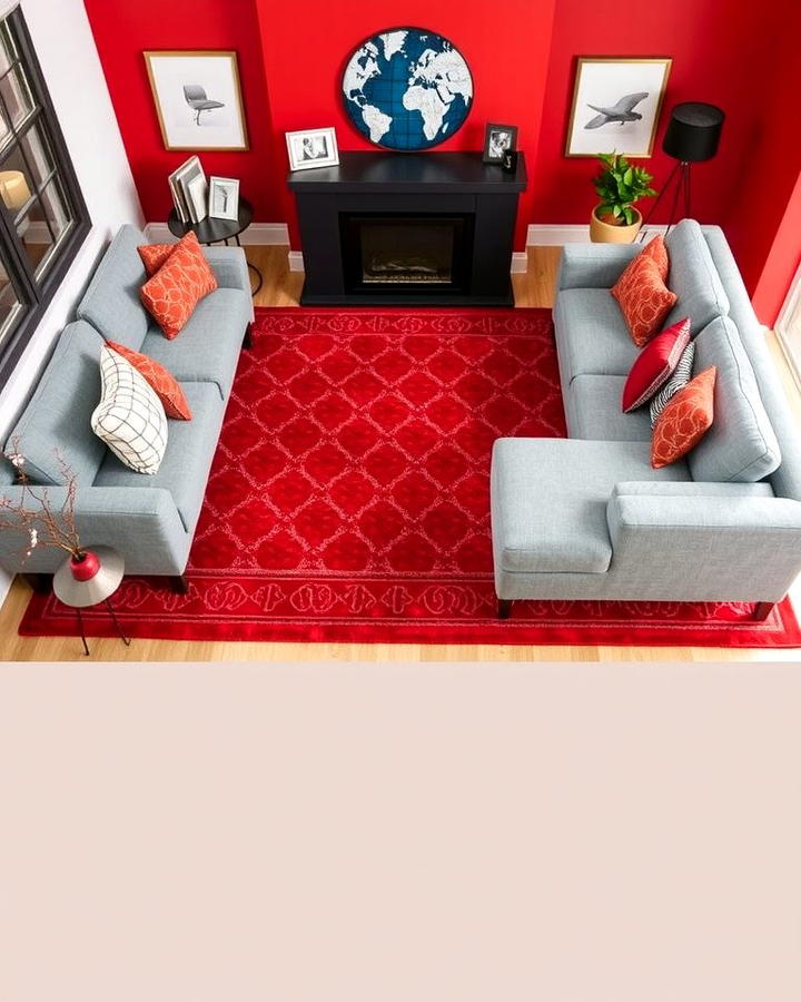 Red Rug for a Bold Accent