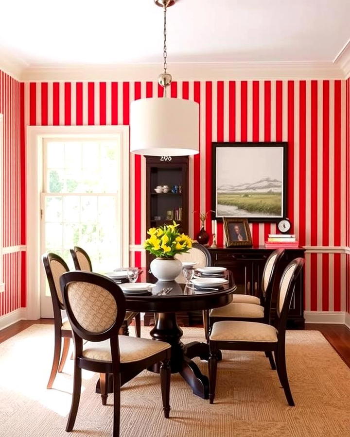 Red Striped Walls