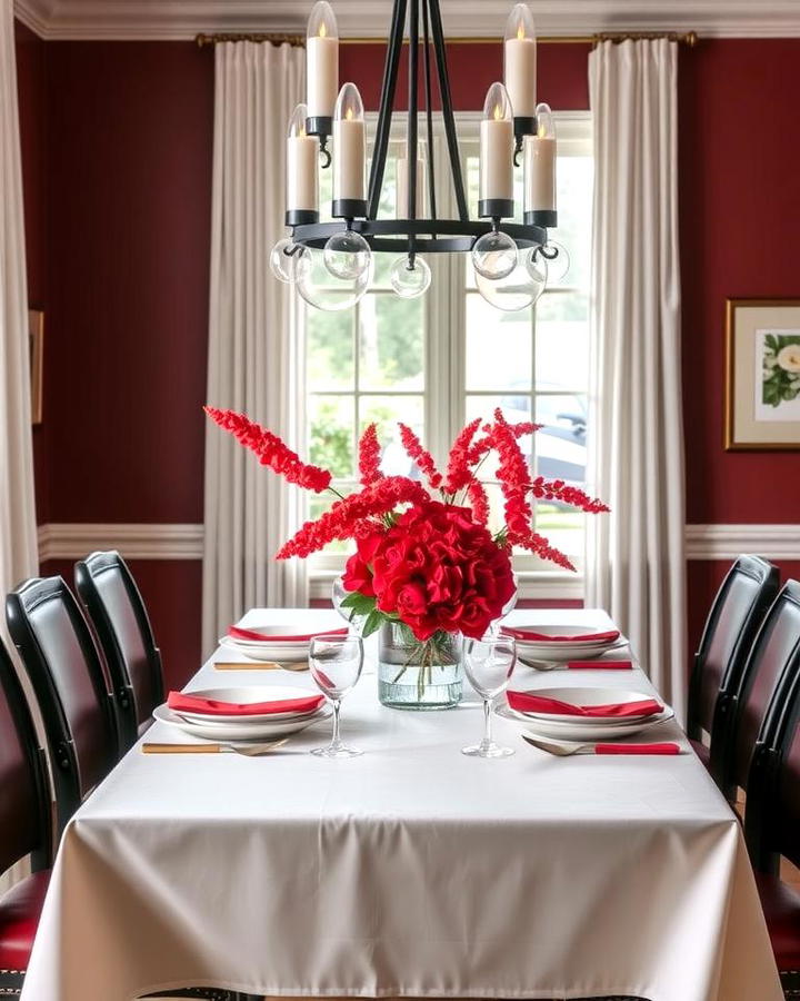 Red Table Centerpieces