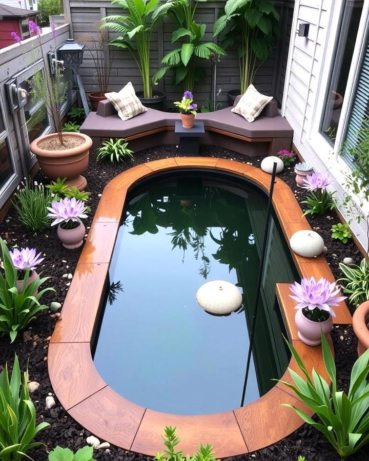 Reflecting Pool with Built in Seating