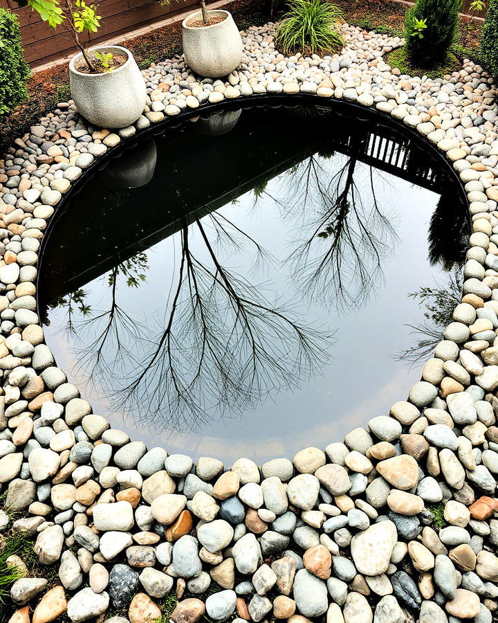 Reflecting Pool with Pebbled Edges