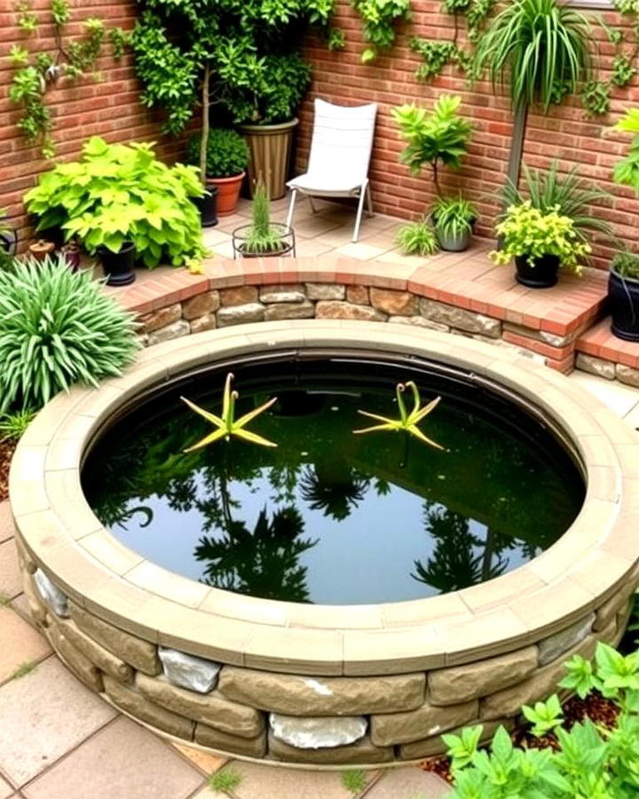 Reflecting Pool with Raised Platform