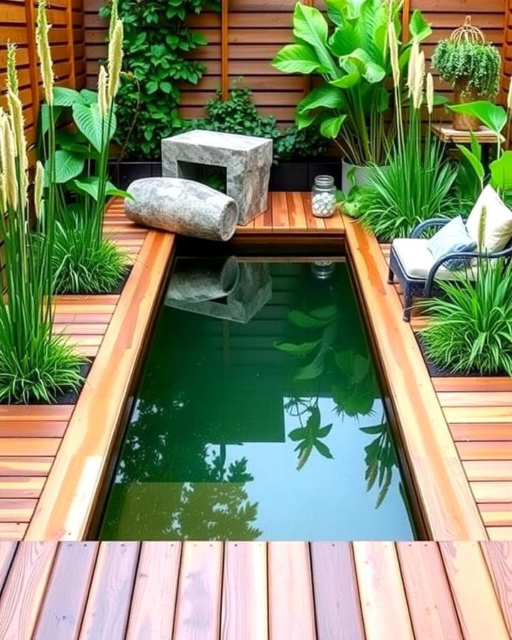 Reflecting Pool with Wooden Decking