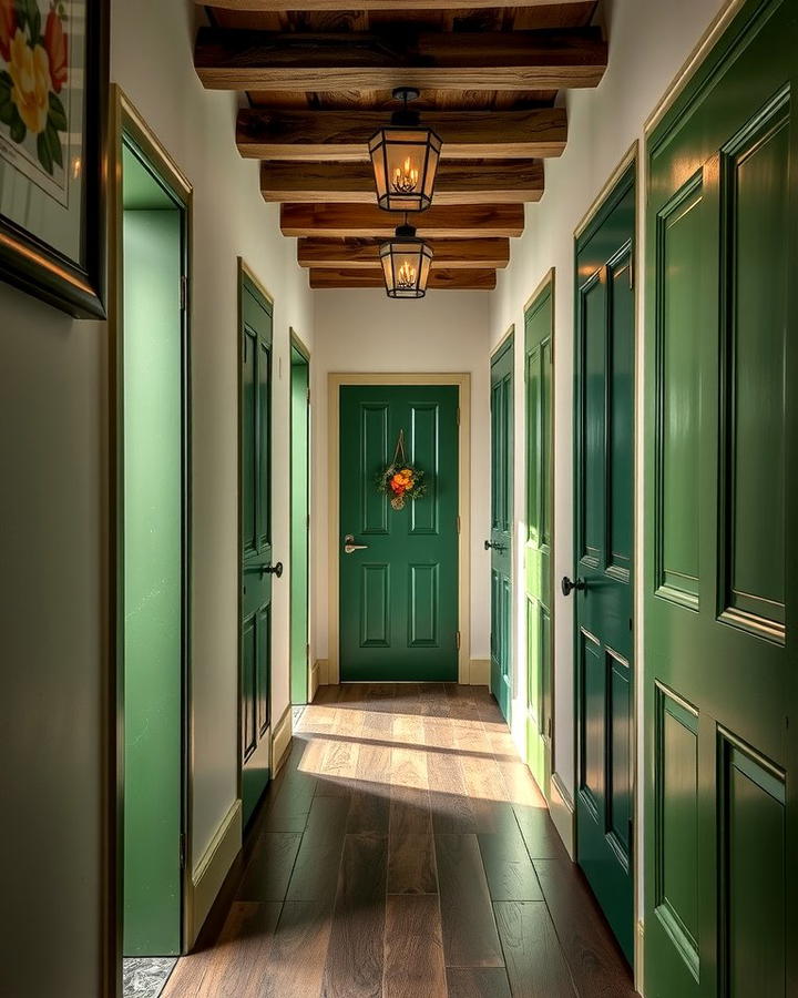 Repurposed Green Doors