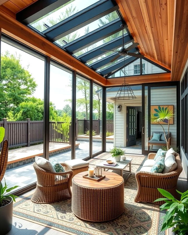 Retractable Glass Porch