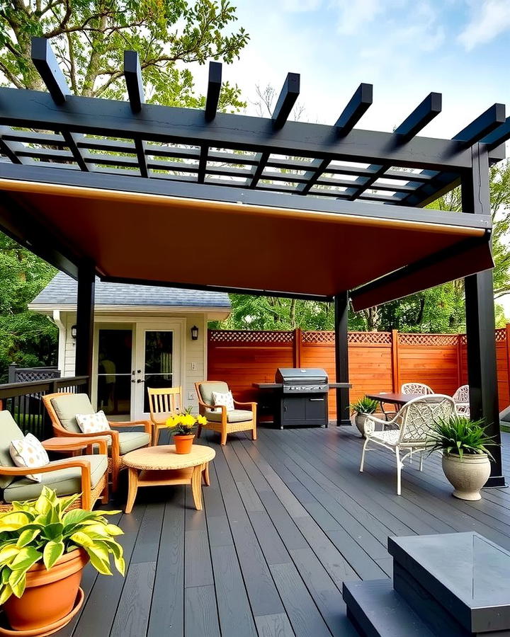 Retractable Pergola Awning