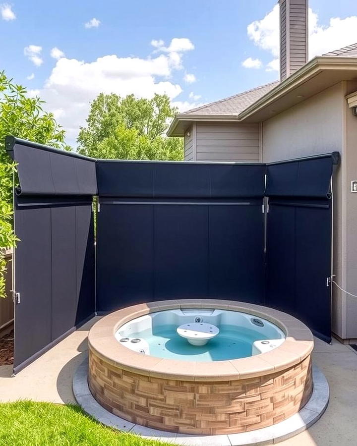 Retractable Screens for Adjustable Privacy