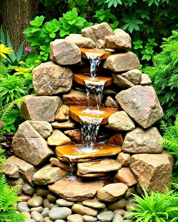 Rock Cascade Fountain for a Natural Look