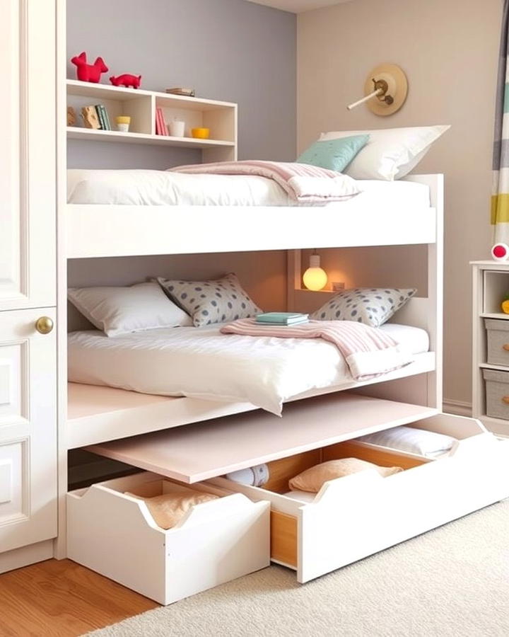 Roll Out Trundle Beds with Storage