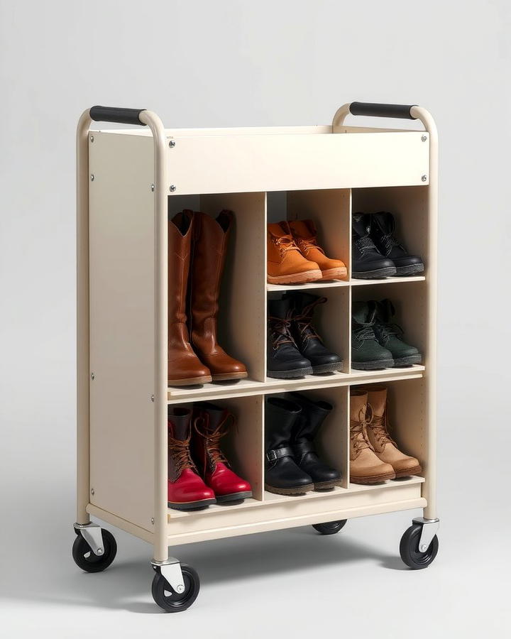 Rolling Boot Storage Carts