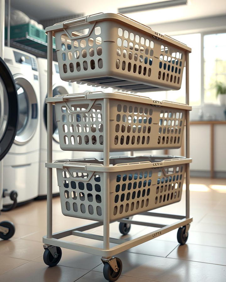 Rolling Laundry Basket Carts