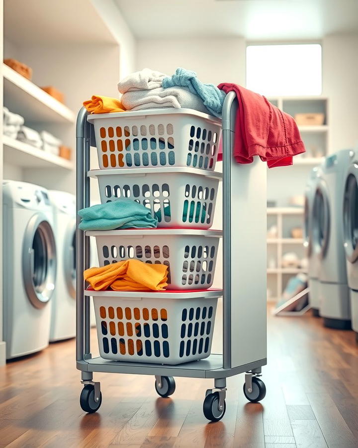 Rolling Laundry Cart