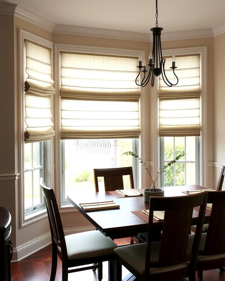 Roman Shades for a Clean Look